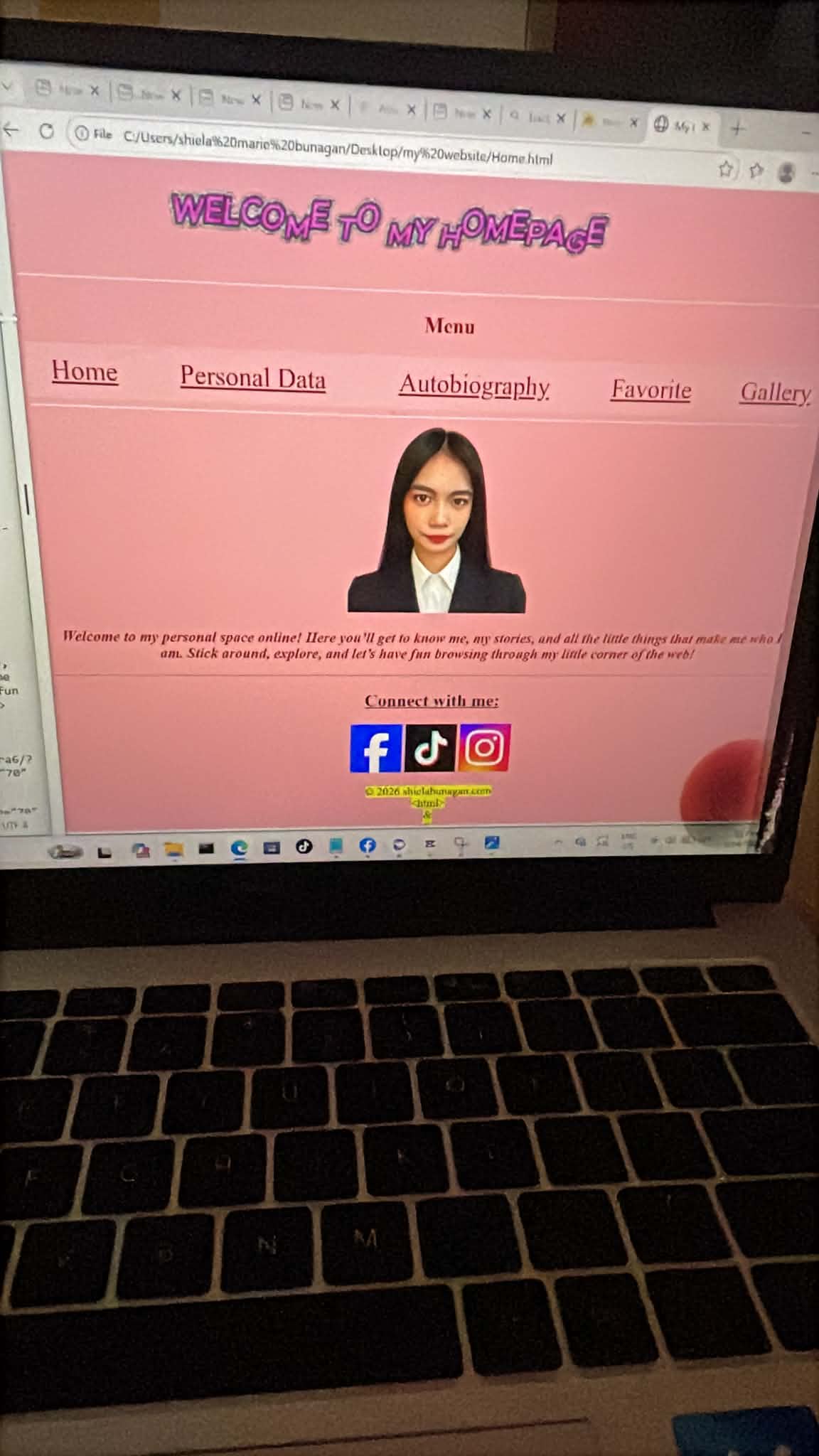 I finished my web project!